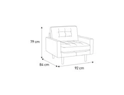 Habitat Fenner Velvet Fabric Armchair - Orange -Trend Furniture 8962982 R Z020A