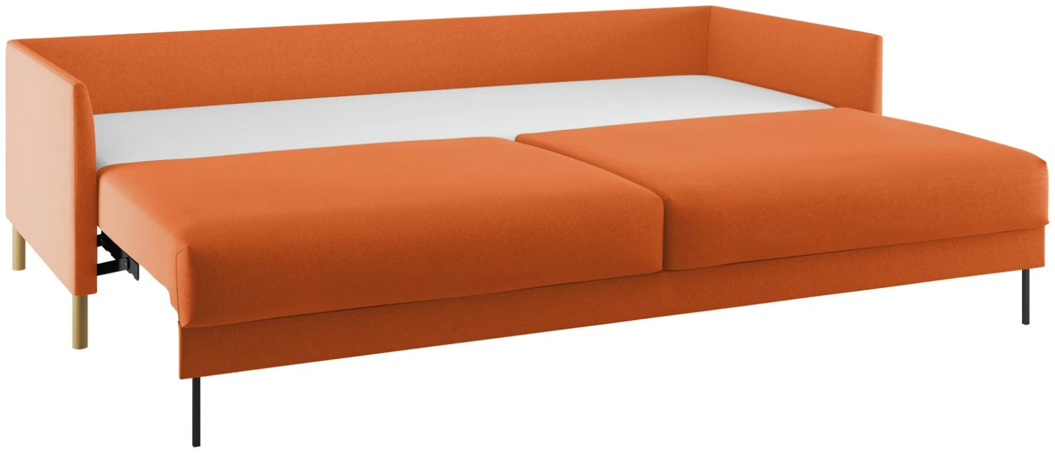 Habitat Hyde 3 Seater Fabric Sofa Bed - Orange 5 Habitat Hyde 3 Seater Fabric Sofa Bed - Orange - Image 3