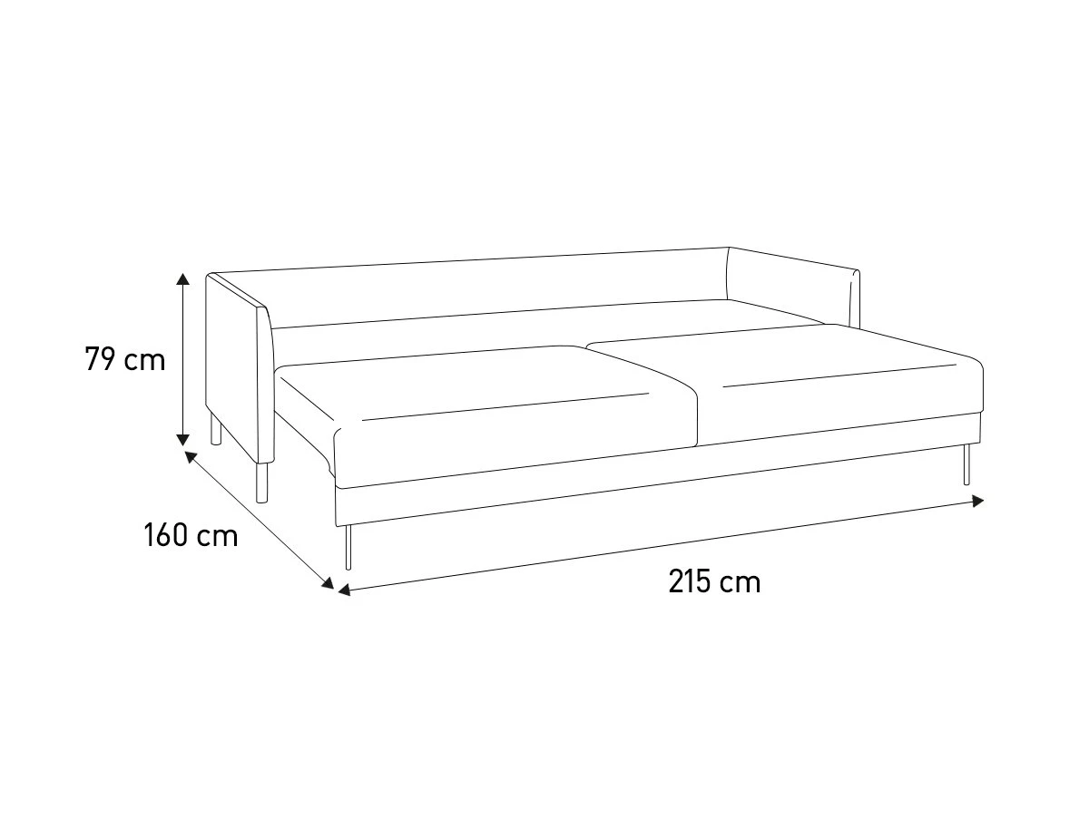 Habitat Hyde 3 Seater Fabric Sofa Bed - Orange 10 Habitat Hyde 3 Seater Fabric Sofa Bed - Orange - Image 8