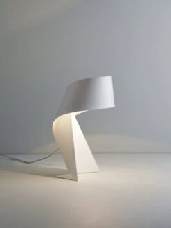 Habitat Ribbon Mini Metal Table Lamp - White -Trend Furniture 8989563 R Z002A