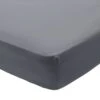 Habitat Egyptian Cotton 400TC Slate Grey Fitted Sheet-Double