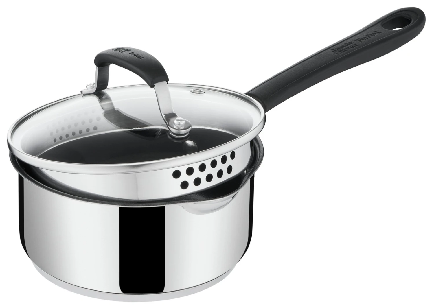 Tefal Jamie Oliver 3 Piece Non Stick Saucepan Set 5 Tefal Jamie Oliver 3 Piece Non Stick Saucepan Set - Image 3