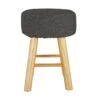 Habitat Sophie Small Fabric Stool - Charcoal 2 Habitat Sophie Small Fabric Stool - Charcoal -Trend Furniture 9178029 R Z001A