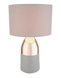 Habitat Pluto Touch Table Lamp - Copper & Grey -Trend Furniture 9179846 R Z002A