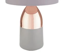 Habitat Pluto Touch Table Lamp - Copper & Grey -Trend Furniture 9179846 R Z003A