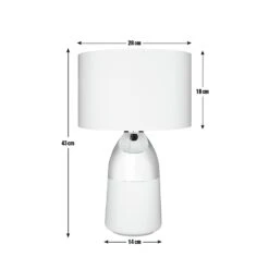 Habitat Pluto Touch Table Lamp - Copper & Grey -Trend Furniture 9179846 R Z020A