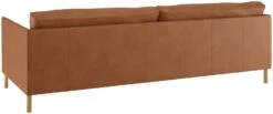 Habitat Hyde 3 Seater Leather Sofa Bed - Tan -Trend Furniture 9185005 R Z005A