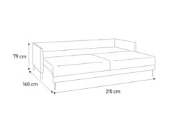 Habitat Hyde 3 Seater Leather Sofa Bed - Tan -Trend Furniture 9185005 R Z020A