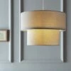 Habitat 2 Tier Linen Mix Shade - Grey 1 Habitat 2 Tier Linen Mix Shade - Grey -Trend Furniture 9197691 R Z001A