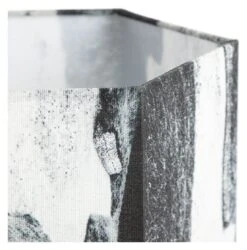 Habitat Whiteleaf Printed Column Floor Lamp - Black & White -Trend Furniture 9201910 R Z002A