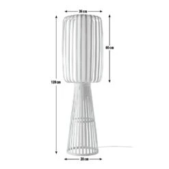 Habitat Achille Japonica Floor Lamp - Ash -Trend Furniture 9202270 R E001