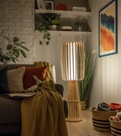 Habitat Achille Japonica Floor Lamp - Ash -Trend Furniture 9202270 R Z003C