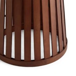 Habitat Achille Bamboo Table Lamp - Walnut & White -Trend Furniture 9202414 R Z003A
