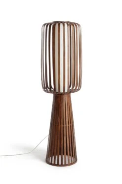 Habitat Achille Floor Lamp - Walnut
