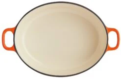 Habitat 4.7 Litre Cast Iron Oval Casserole Dish - Orange -Trend Furniture 9212363 R Z002A