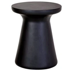 Habitat Milton 2 Seater Fibrestone Garden Bistro Set - Black -Trend Furniture 9224430 R Z003C