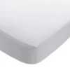Habitat Washed Plain White Fitted Sheet - Single -Trend Furniture 9245763 R Z001A