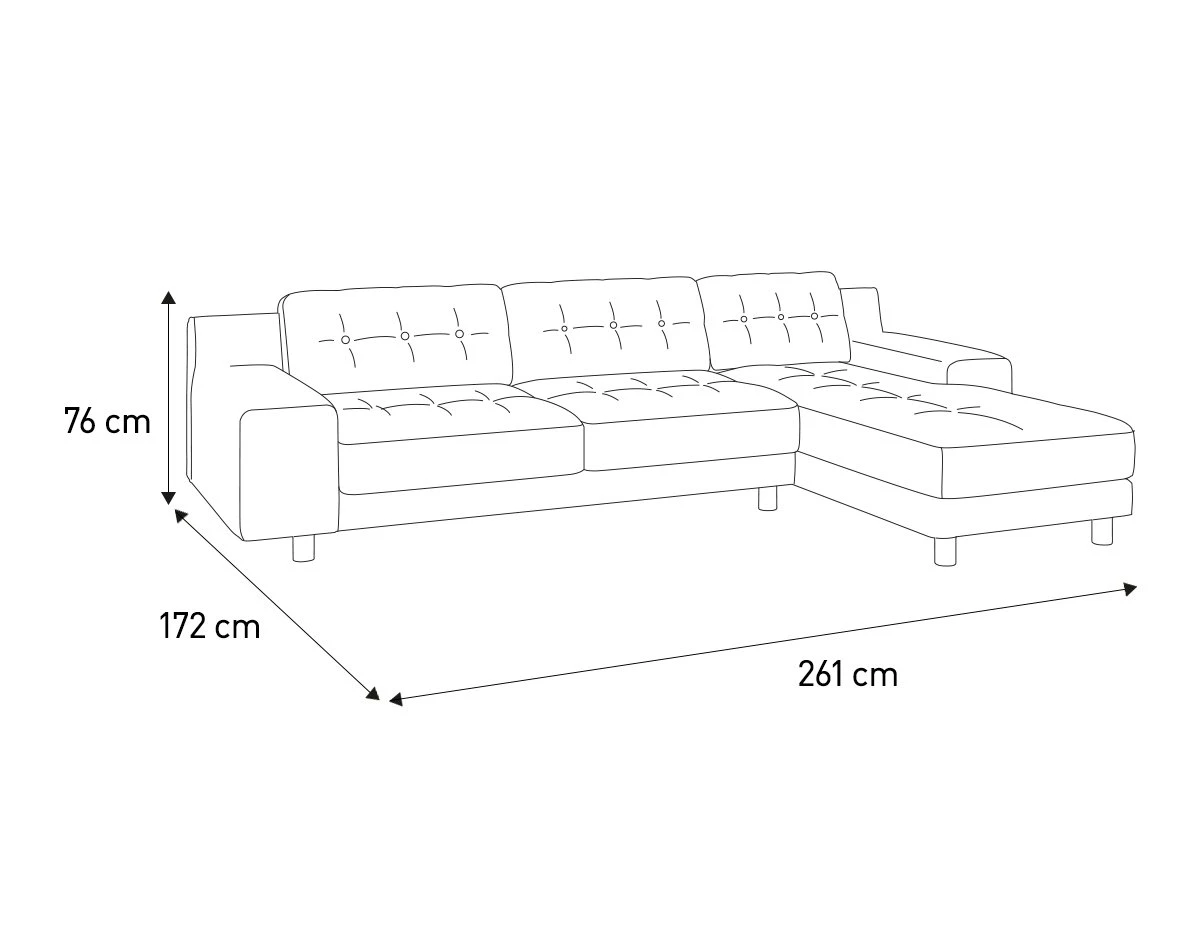 Habitat Hendricks Velvet Right Hand Corner Chaise Sofa-Green 6 Habitat Hendricks Velvet Right Hand Corner Chaise Sofa-Green - Image 4