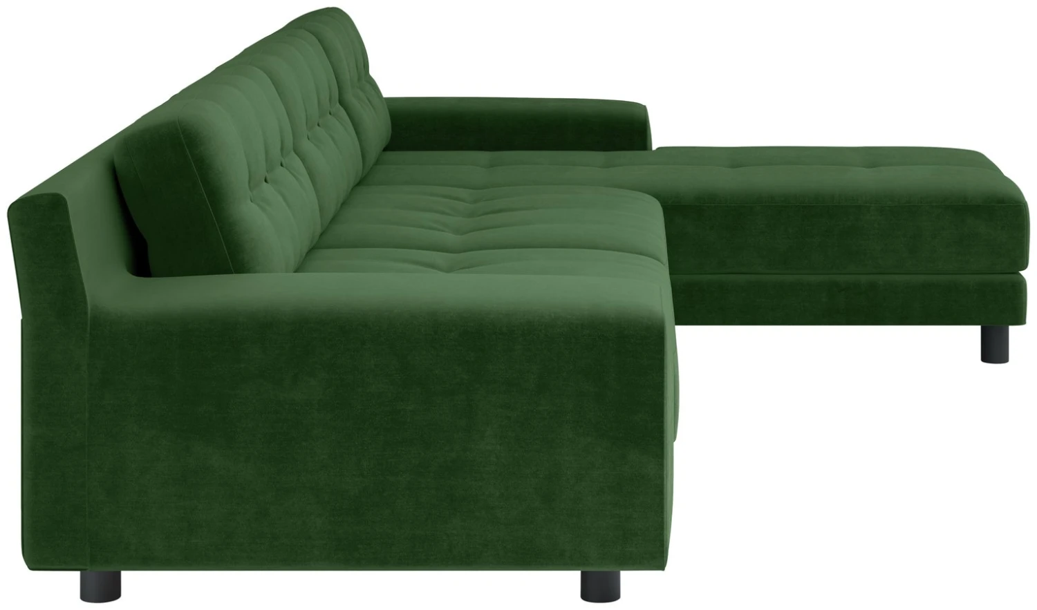 Habitat Hendricks Velvet Right Hand Corner Chaise Sofa-Green 9 Habitat Hendricks Velvet Right Hand Corner Chaise Sofa-Green - Image 7