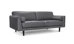 Habitat Jackson Leather 4 Seater Sofa - Grey -Trend Furniture 9303203 R Z002A