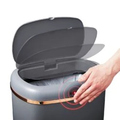 Tower 58 Liter Cavaletto Sensor Bin - Grey -Trend Furniture 9308899 R Z003A