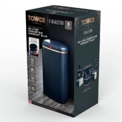 Tower 58 Liter Cavaletto Sensor Bin - Blue -Trend Furniture 9308916 R Z004A