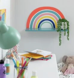 Habitat MDF Rainbow Wall Shelf - Multicoloured -Trend Furniture 9310272 R Z001C