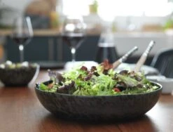 Habitat Preto Stoneware Serving Bowl - Black -Trend Furniture 9310856 R Z001C