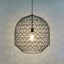 Habitat Moore Ceiling Light - Black -Trend Furniture 9312926 R Z002C