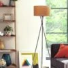 Habitat Tripod Floor Lamp - Mustard And Chrome 2 Habitat Tripod Floor Lamp - Mustard And Chrome -Trend Furniture 9336335 R Z001A