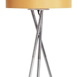 Habitat Tripod Floor Lamp - Mustard And Chrome -Trend Furniture 9336335 R Z003A