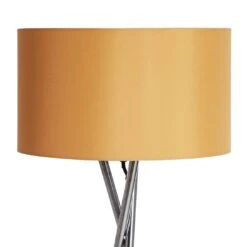 Habitat Tripod Floor Lamp - Mustard And Chrome -Trend Furniture 9336335 R Z005A