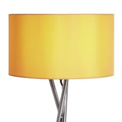 Habitat Tripod Floor Lamp - Mustard And Chrome -Trend Furniture 9336335 R Z006A