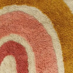 Habitat Kids Rainbow Tufted Flatweave Cotton Rug -120x170cm -Trend Furniture 9338302 R B001