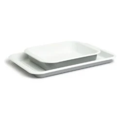 Habitat Set Of 2 Enamel Oven Tray Roaster Set -Trend Furniture 9340462 R Z003A
