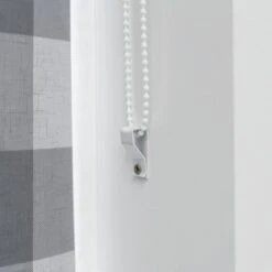 Habitat Block Check Blackout Roller Blind - 3ft - Grey -Trend Furniture 9372746 R Z004C
