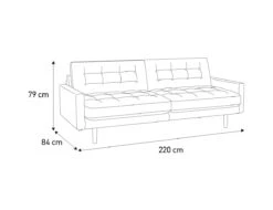 Habitat Fenner Velvet 3 Seater Sofa - Orange -Trend Furniture 9374232 R E001