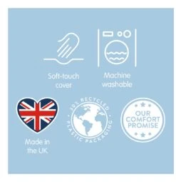 Slumberdown Summer Cool Medium Support Pillow - 2 Pack -Trend Furniture 9378757 R Z010A