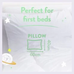 Slumberdown Anti Bacterial Soft Support Pillow - Toddler -Trend Furniture 9379426 R Z011A