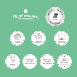 Slumberdown Anti Bacterial Soft Support Pillow - Toddler -Trend Furniture 9379426 R Z015A