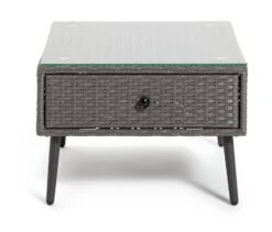 Habitat 5 Seater Rattan Effect Garden Corner Sofa Set - Grey -Trend Furniture 9397673 R Z002A