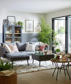 Habitat 5 Seater Rattan Effect Garden Corner Sofa Set - Grey -Trend Furniture 9397673 R Z015C