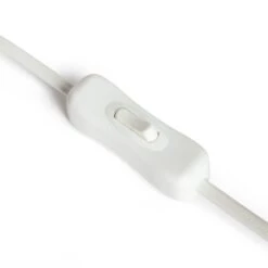 Habitat Parr Glass Column Table Lamp - White -Trend Furniture 9404504 R Z004A