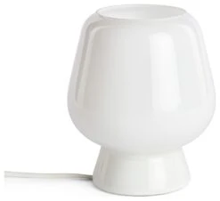 Habitat Lucetta Glass Table Lamp - White -Trend Furniture 9404645 R Z001C