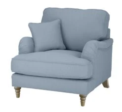 Habitat Matilda Velvet Armchair - Light Blue -Trend Furniture 9405314 R Z002A