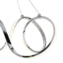 Habitat Spiral Metal LED Pendant Light - Chrome -Trend Furniture 9405486 R Z002A