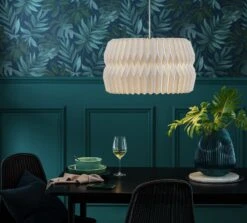 Habitat Tamora 55cm Paper Shade - White 8 Habitat Tamora 55cm Paper Shade - White -Trend Furniture 9405527 R Z001C