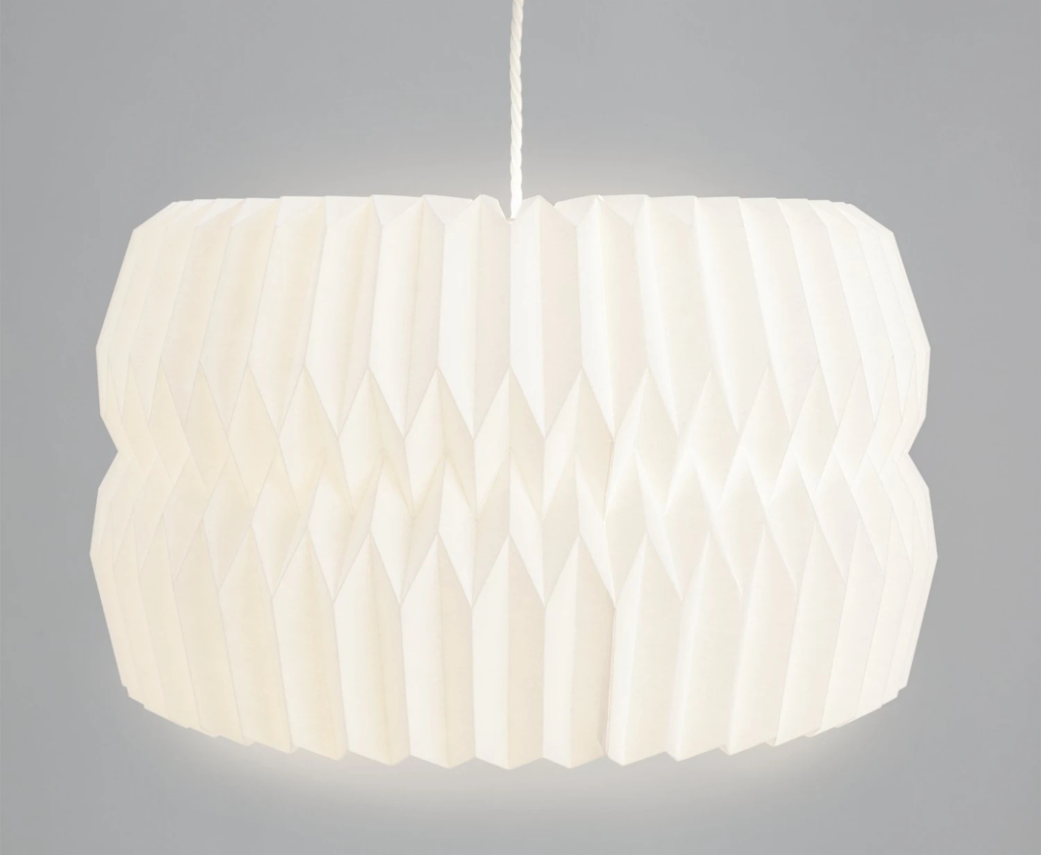 Habitat Tamora 55cm Paper Shade - White 5 Habitat Tamora 55cm Paper Shade - White - Image 3