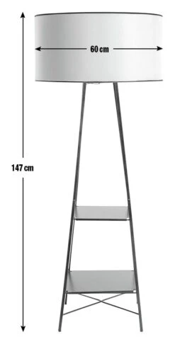 Habitat Thasia Floor Lamp - Black And White -Trend Furniture 9405730 R E001