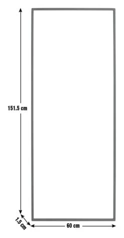 Habitat Scarcus Frame LED Floor Lamp - Black -Trend Furniture 9405802 R E001